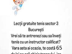 Cursuri de tenis gratuite